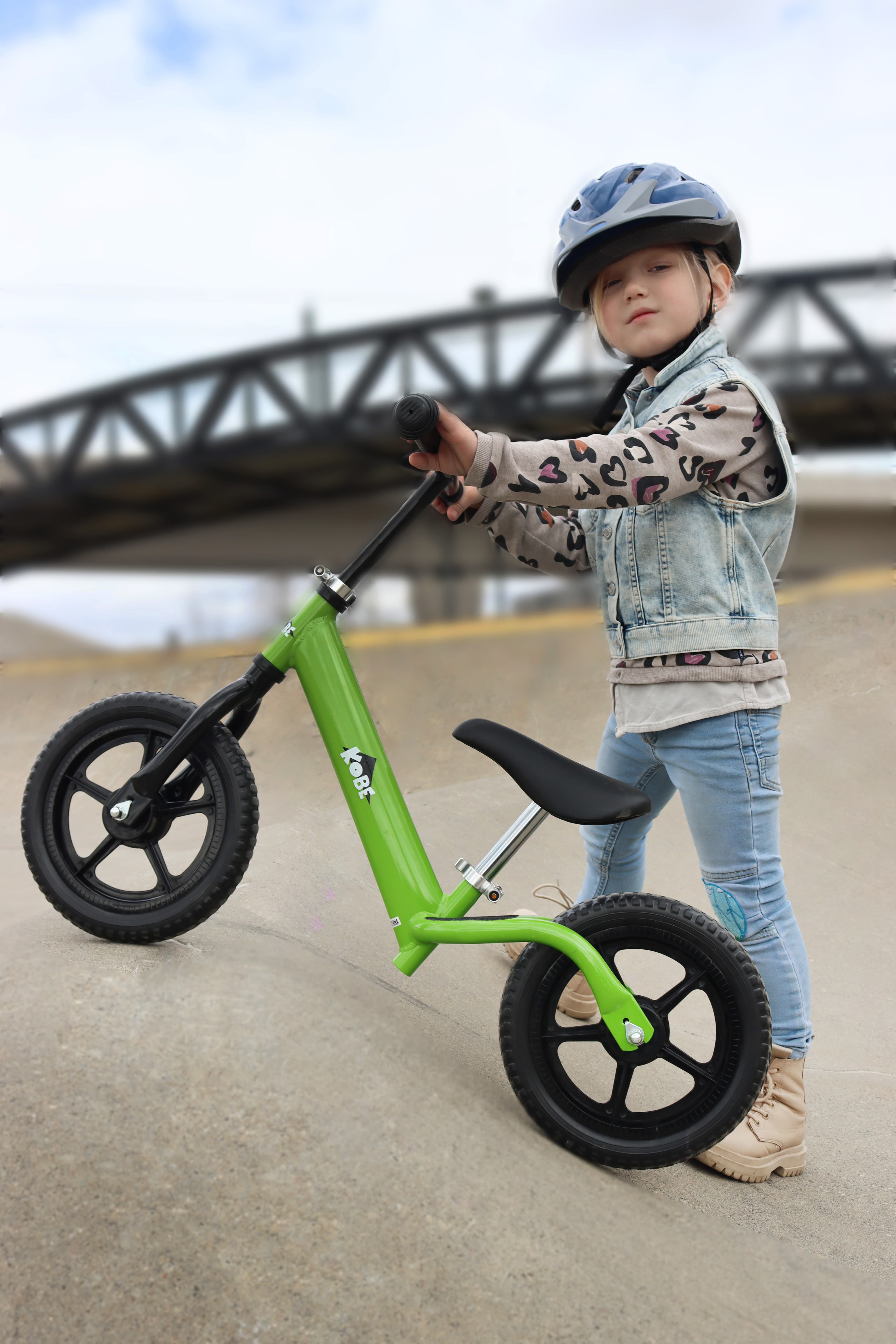 Child with a Kobe balance bike