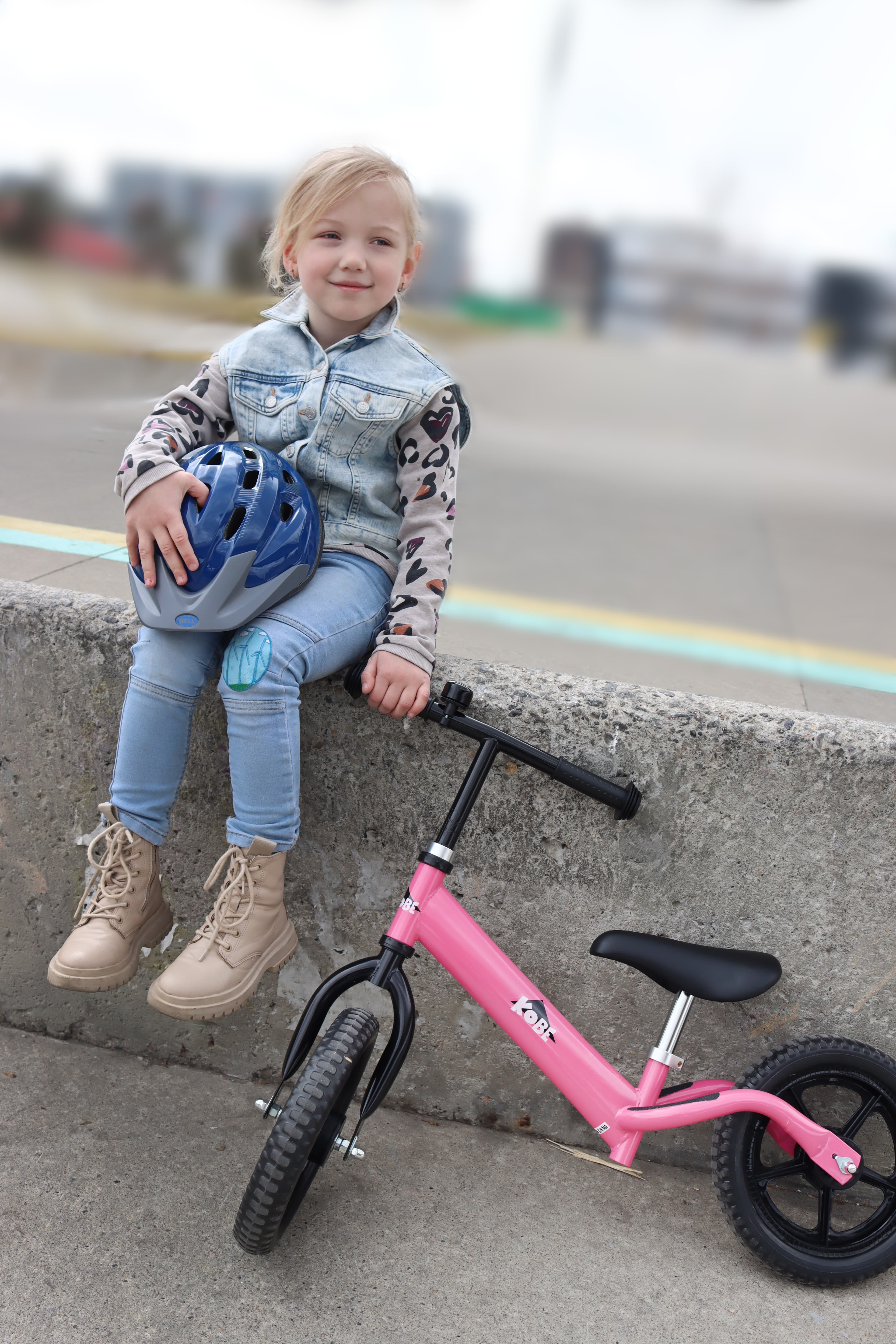 Child with a Kobe balance bike